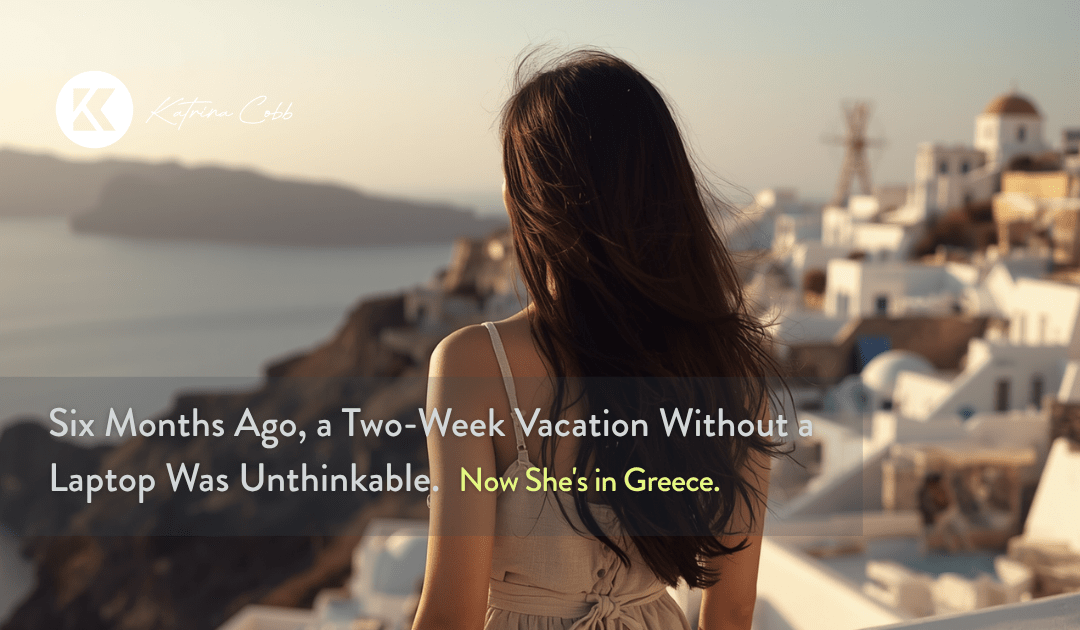 Six Months Ago, a Two-Week Vacation Without a Laptop Was Unthinkable. Now She’s in Greece.